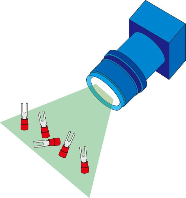 カメラと落下する部品